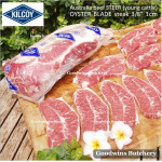 Beef blade BOLAR BLADE Australia STEER (young cattle) KILCOY frozen daging rendang sampil STEAK SCHNITZEL CUTS 3/8" 1cm (price/pack 500g 4-5pcs)